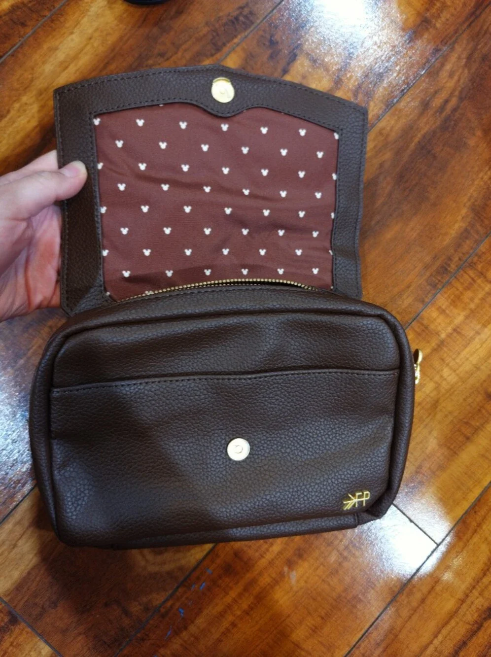 Freshly Picked Disney Mocha Mickey Mouse Park Pack Mickey SLING Bag Diaper Bag